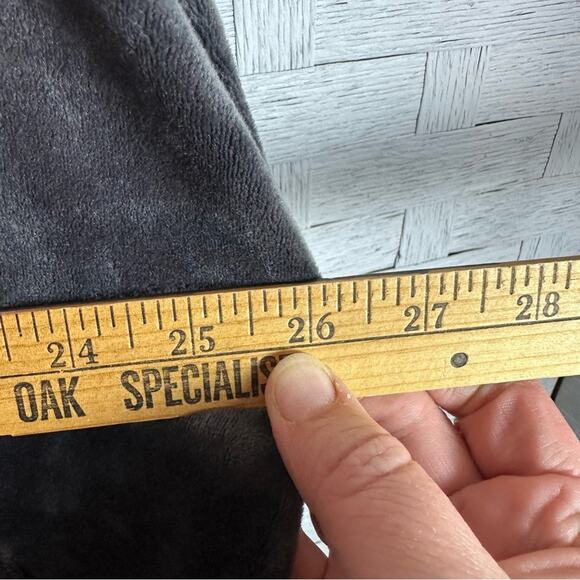 Pure Jill Crushed-Velour V-Neck midi Dress with pockets whimsigoth plus size - Picture 8 of 10